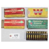 (3) boxes Winchester, (1) box Remington and