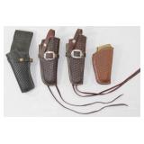 2 Laurence 77BH basket weave brown leather