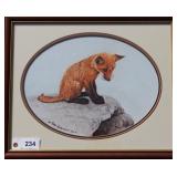 Red Fox Kit original watercolor by Rod Arbogast,