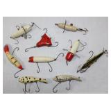 Asstd lot of 9 Vintage fishing lures