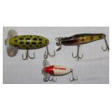 Asstd lot of 3 lures, (2) Jitterbut &