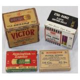 Lot containing full boxes of ammo except where