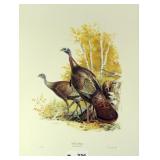 "Wild Turkey" by Ned Smith 89/500 printed in Italy