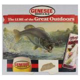 Genesee Beer & Ale Fishing Lure poster board sign
