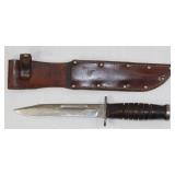 Kutmaster Utica N.Y. 7" fixed blade knife with