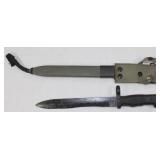Spanish M-1969 CETME bayonet w/scabbard,