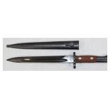 Yugoslav "44" stamped bayonet w/scabbard,