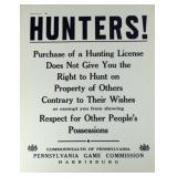 "Hunters!" Purchase of a Hunting License does not