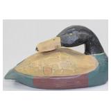 Rustic wood carved decoy unsigned,
