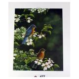 "Bluebirds on Dogwood" by Rob Stine,