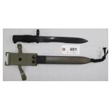 Spanish M-1969 CETME bayonet w/scabbard,