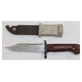 Romanian Type 2 AK-47 bayonet w/scabbard,