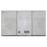 (3) boxes 8 mm French Lebel ammunition,
