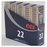 (5) 100 rd. CCI mini-mag .22 LR HP 36 gr.