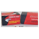 (2) partial bricks Federal & American Eagle .22 LR