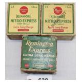 (3) boxes older advertising 12 ga. shotgun shells,