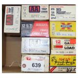 (9) boxes asstd 12 ga. shotgun shells,