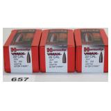 (3) boxed Hornady Vmax .22 cal. .224" 55 gr.,