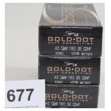 (3) boxes Speer LE Gold Dot Duty Ammunition