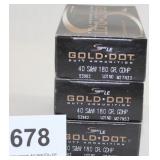 (3) boxes Speer LE Gold Dot Duty Ammunition