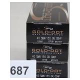 (3) total boxes Speer LE Gold Dot Duty Ammunition