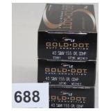 (3) total boxes Speer LE Gold Dot Duty Ammunition
