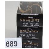 (3) total boxes Speer LE Gold Dot Duty Ammunition