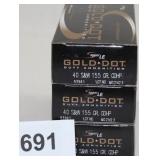 (3) total boxes Speer LE Gold Dot Duty Ammunition
