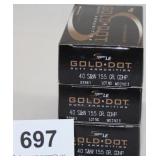 (3) total boxes Speer LE Gold Dot Duty Ammunition