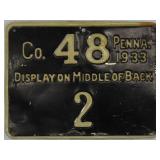 Rare (No. 2) 1933 Northampton Co. #48 Pennsylvania