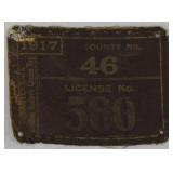 1917 Montgomery County #46 Pennsylvania canvas