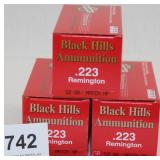 3 boxes Black Hills Ammunition .223 Remington