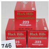 3 boxes Black Hills Ammunition .223 Remington