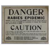 Pennsylvania Game Commission heavy paper sign,