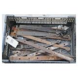 strap hinges, various hand forged