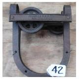 horseshoe roller pair, signed