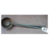 3 wrought iron ladles