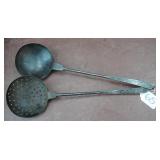 decorated strainer & ladle