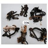 Victorian cast thumb latches