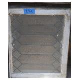 2 leaded glass windows