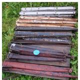 strap hinges, 41 pair, 10 with pintels