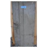 batten door with hardware