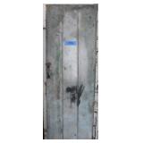 batten door with bean thumb latch