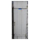 batten door with thumb latch