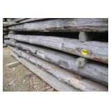 Oak beams logs