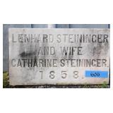 Lenhard Steininger & wife date plate 1858