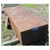 square water trough, cast iron, 6