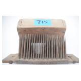 flax comb, decorated & dated 1771