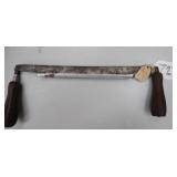 draw knife, signed "Ward", decorated