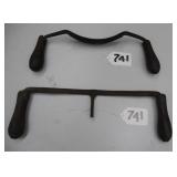 draw knives, one signed J L Williams